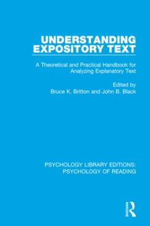 Understanding Expository Text : A Theoretical and Practical Handbook for Analyzing Explanatory Text