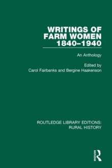 Writings of Farm Women, 1840-1940 : An Anthology