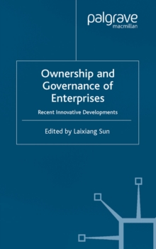 Ownership and Governance of Enterprises : Recent Innovative Developments