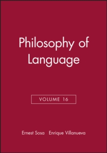 Philosophy of Language, Volume 16