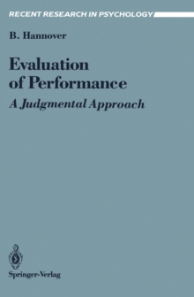 Evaluation of Performance : A Judgmental Approach