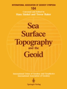 Sea Surface Topography and the Geoid : Edinburgh, Scotland, August 10-11, 1989