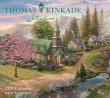 Thomas Kinkade Studios 2023 Deluxe Wall Calendar with Scripture