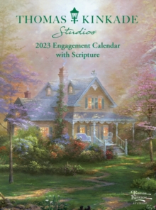 Thomas Kinkade Studios 12-Month 2023 Monthly/Weekly Engagement Calendar with Scripture