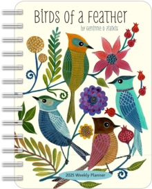 Birds of a Feather 2025 Weekly Planner Calendar : Watercolor Bird Illustrations by Geninne Zlatkis