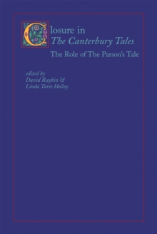 Closure in the Canterbury Tales : The Role of The Parson's Tale