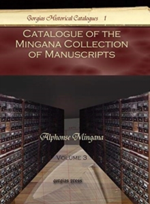 Catalogue of the Mingana Collection of Manuscripts (Vol 3)
