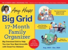 2024 Amy Knapp's Big Grid Family Organizer Wall Calendar : August 2023 - December 2024