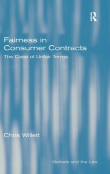 Fairness in Consumer Contracts : The Case of Unfair Terms
