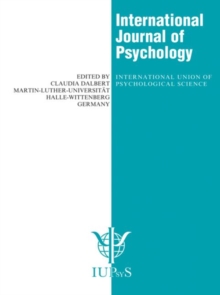 Behavior Analysis Around the World : A Special Issue of the International Journal of Psychology
