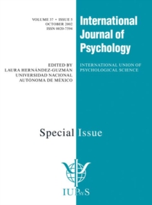 Prospective Memory: The Delayed Realization of Intentions : A Special Issue of the International Journal of Psychology