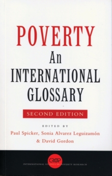 Poverty : An International Glossary
