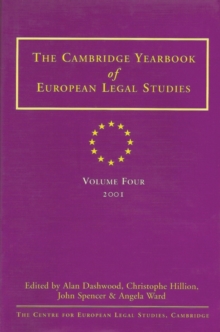 Cambridge Yearbook of European Legal Studies  Vol 4, 2001