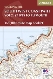 South West Coast Path Map Booklet - Vol 2: St Ives to Plymouth : 1:25,000 OS Route Mapping