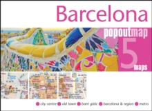 Barcelona PopOut Map : Pocket size, pop up map of Barcelona city centre