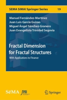 Fractal Dimension for Fractal Structures : With Applications to Finance