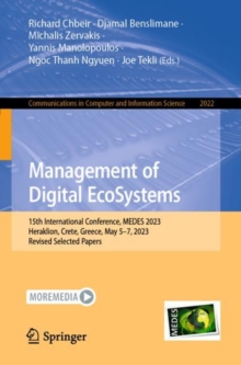 Management of Digital EcoSystems : 15th International Conference, MEDES 2023, Heraklion, Crete, Greece, May 5–7, 2023, Revised Selected Papers