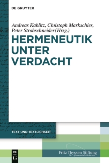 Hermeneutik unter Verdacht