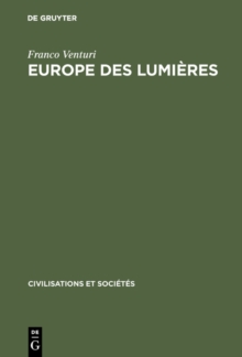 Europe des lumieres : Recherches sur le 18eme siecle