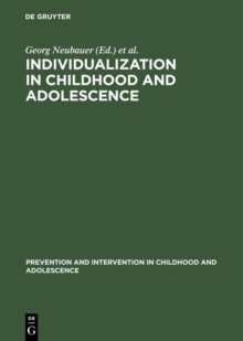 Individualization in Childhood and Adolescence