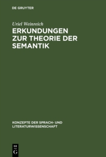 Erkundungen zur Theorie der Semantik