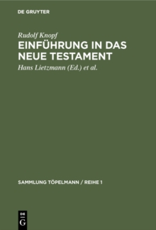 Einfuhrung in das Neue Testament