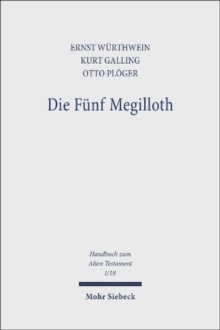 Die Funf Megilloth : Ruth, Das Hohelied, Esther, Der Prediger, Die Klagelieder