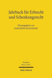 Jahrbuch fur Erbrecht und Schenkungsrecht : Band 1
