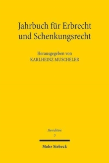 Jahrbuch fur Erbrecht und Schenkungsrecht : Band 3