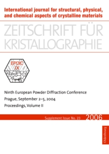 Ninth European Powder Diffraction Conference : Prague, September 2-5, 2004