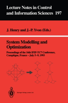 System Modelling and Optimization : Proceedings of the 16th IFIP-TC7 Conference, Compiegne, France, July 5-9, 1993