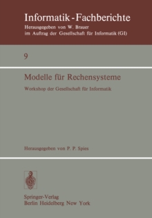 Modelle fur Rechensysteme : Workshop der GI, Bonn, 31. 3.-1. 4. 1977