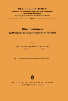 Rheumatismus : Als Problem der Experimentellen Medizin