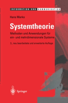 Systemtheorie : Methoden und Anwendungen fur ein- und mehrdimensionale Systeme
