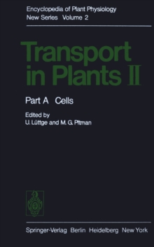 Transport in Plants II : Part A Cells