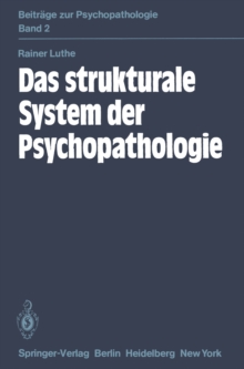 Das strukturale System der Psychopathologie