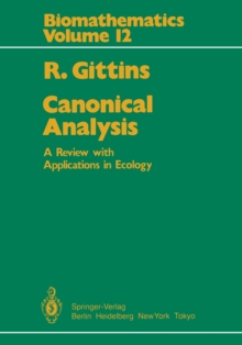 Canonical Analysis : A Review with Applications in Ecology