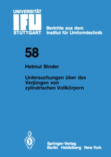 Untersuchungen uber das Verjungen von zylindrischen Vollkorpern