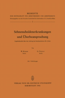 Sehnenscheidenerkrankungen und Uberbeanspruchung : Ergebnisbericht uber den Auftrag des Bundesministers fur Arbeit