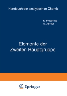 Elemente der ?weiten Hauptgruppe : Beryllium * Magnesium * Calcium * Strontium * Barium * Radium und Isotope