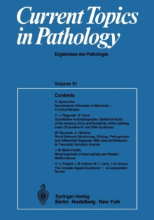 Current Topics in Pathology : Ergebnisse der Pathologie