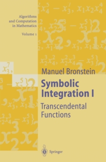 Symbolic Integration I : Transcendental Functions