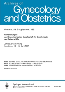 Verhandlungen der Schweizerischen Gesellschaft fur Gynakologie und Geburtshilfe : Jahresversammlung Interlaken, 13.-15. Juni 1991