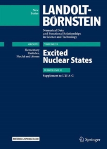 Excited Nuclear States : Supplement to I/25 A-G