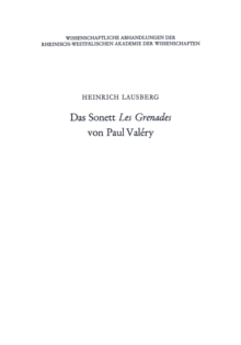 Das Sonett Les Grenades von Paul Valery