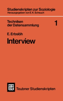 Techniken der Datensammlung 1 : Interview
