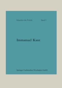 Immanuel Kant : Politische Schriften