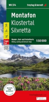 Montafon - Klostertal - Silvretta Hiking, Cycling & Leisure Map : 374