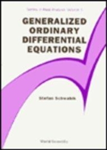 Generalized Ordinary Differential Equations