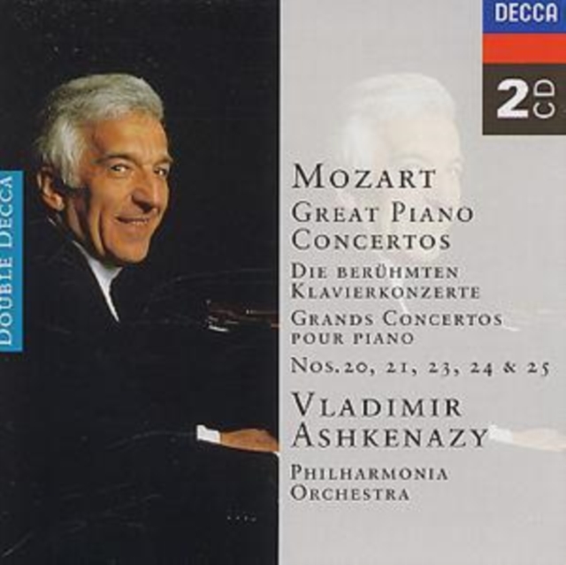 Mozart: Great Piano Concertos: Nos 20, 21, 23, 24 and 25, CD / Album Cd